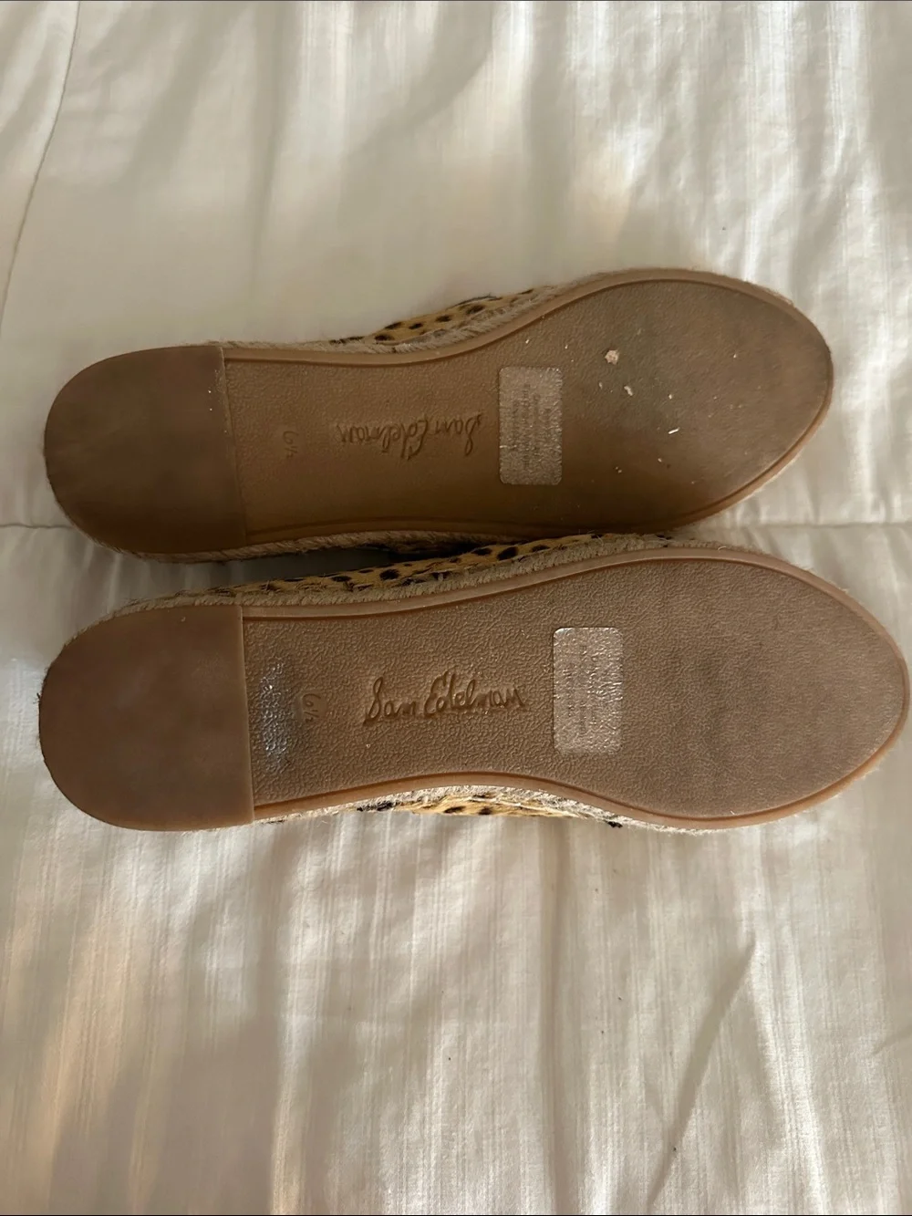 Sam Edelman Cheetah Print Espadrille Flats in Tan and Black